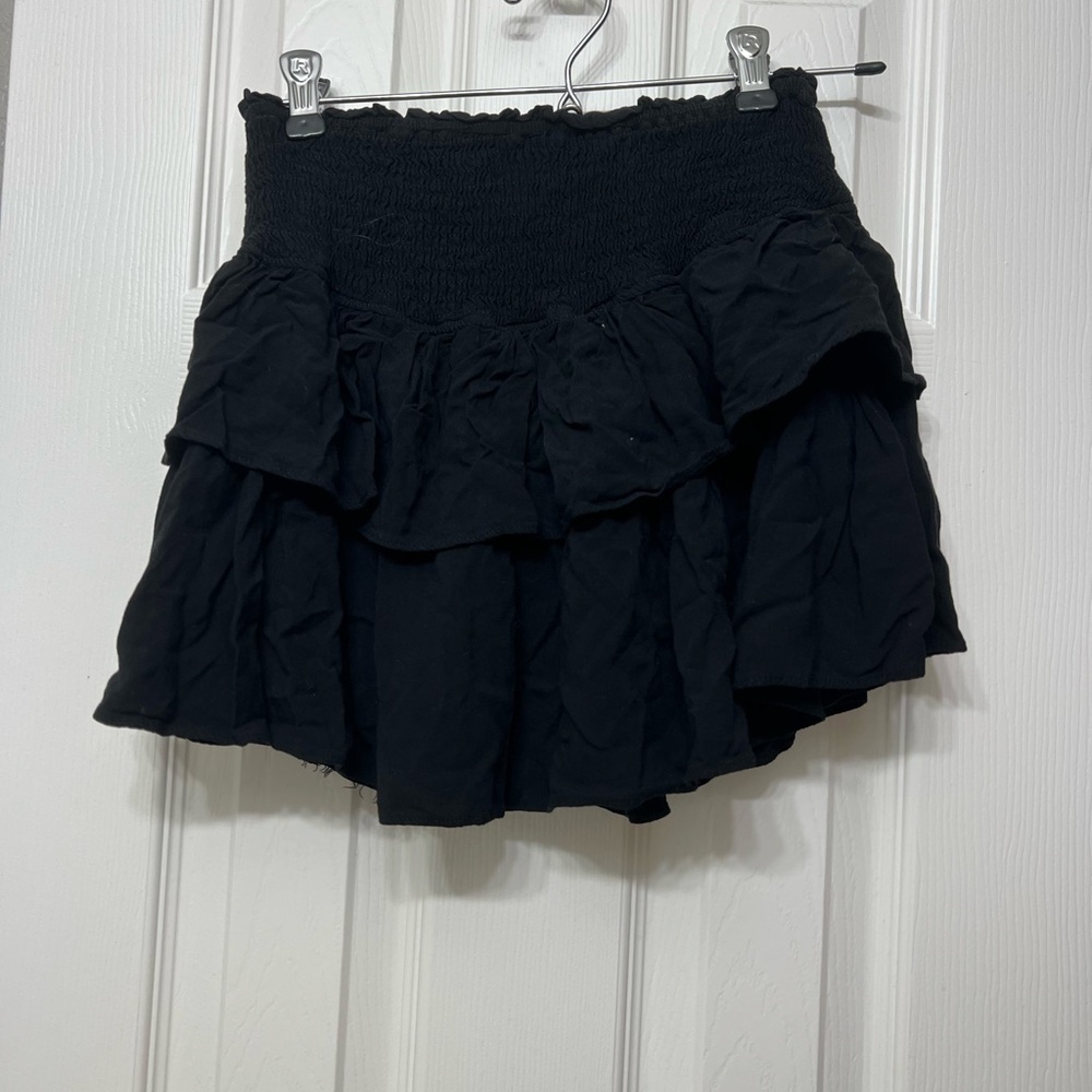 Black Ruffled Women's Skirt